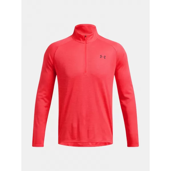  Tricou pentru bărbați UNDER ARMOUR UA TECH TEXTURED 1/2 ZIP ROŞU 