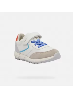Adidași pentru băieți GEOX ALBEN ALB