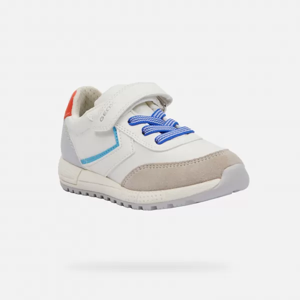  Adidași pentru băieți GEOX ALBEN ALB 