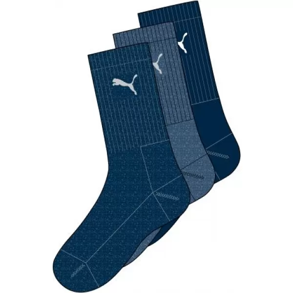  Șosete pentru bărbați PUMA CREW SOCK 3P 88035503 MARINA 