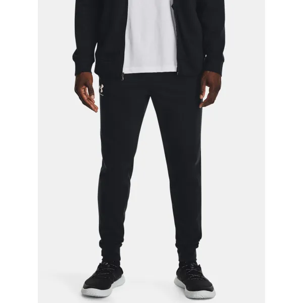  Pantaloni de trening pentru bărbați UNDER ARMOUR UA RIVAL TERRY JOGGER 1380843-001 NEGRU 