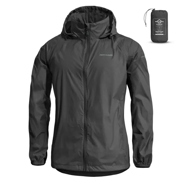  Geaca de dama PENTAGON CLOUDBURST PACKABLE WOMENS RAIN JACKET K07020 NEGRU 
