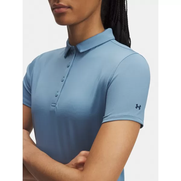  Tricou pentru femei UNDER ARMOUR UA PLAYOFF SS POLO 1383612-418 ALBASTRU 