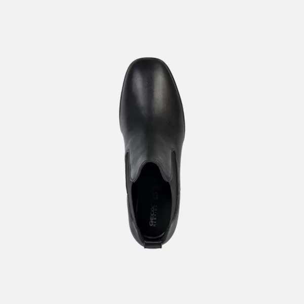  Pantofi de dama cu siret GEOX TEULADA NEGRU 