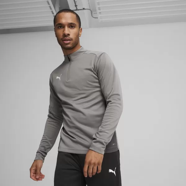  Cămaşă PUMA TEAMGOAL TRAINING 1/4 ZIP TO 658629_13 FONTĂ/ALB/GRI DE UMBRĂ 