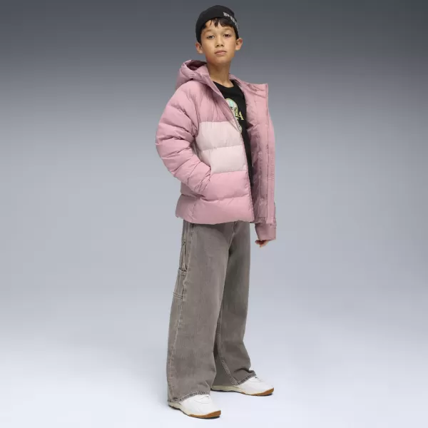  Jacheta pentru copii PUMA SYNTHETIC HOODED PUFFER JACKET 68840465 ROZ ECHILIBRAT 