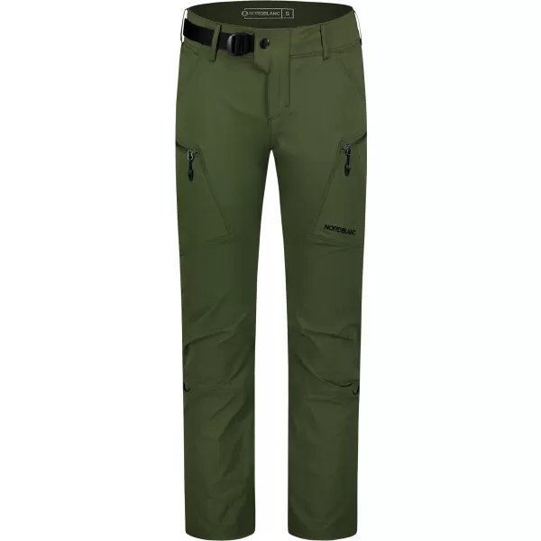  Pantaloni în aer liber pentru bărbați NORDBLANC FORGE NBSPM8191 ZIUA VERDE 