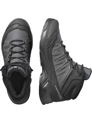 Pantofi pentru bărbați SALOMON X-ADVENTURE COLDRUSH WATERPROOF ASFALT/NEGRU/ALIAJ