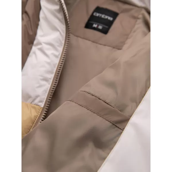  Sacou OMBRE OM-JALP-0296 BEJ ȘI ALB 