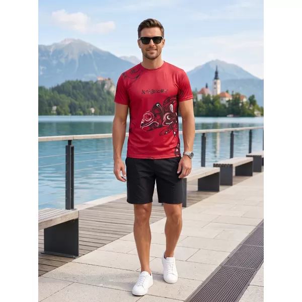  Cămașă de agrement pentru bărbați premium ALTISPORT VOJ/ALM122TR06 ROŞU 