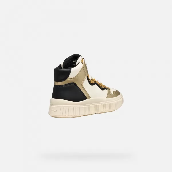  Adidași pentru fete GEOX LAQUINNY J56M3B054AJC1M2U CREMOS 