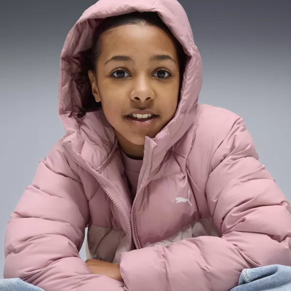  Jacheta pentru copii PUMA SYNTHETIC HOODED PUFFER JACKET 68840465 ROZ ECHILIBRAT 