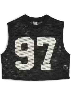 Rezervor PUMA X ROSÉ RELAXED MESH TOP 63380401 PUMA NEGRU