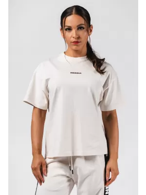 Tricou supradimensionat RESET 491 CREAM Nebbia
