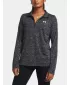 Hanorac de dama UNDER ARMOUR TECH 1/2 ZIP- TWIST NEGRU