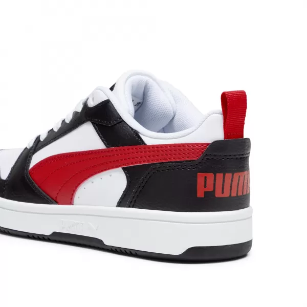  Pantofi pentru bebeluși PUMA REBOUND V6 LO JR 39383304 PUMA ALB/ROȘU/NEGRU 