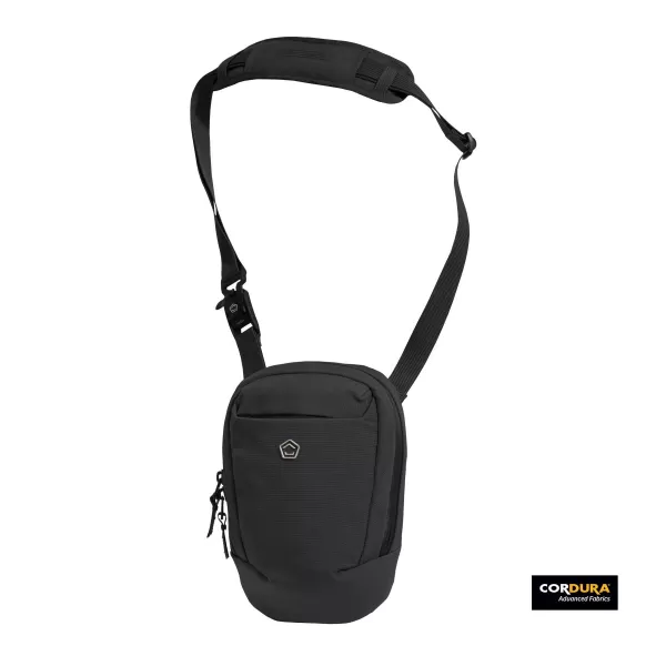  Locuințe PENTAGON CONSUL VERTICAL SLING POUCH K16114 NEGRU 