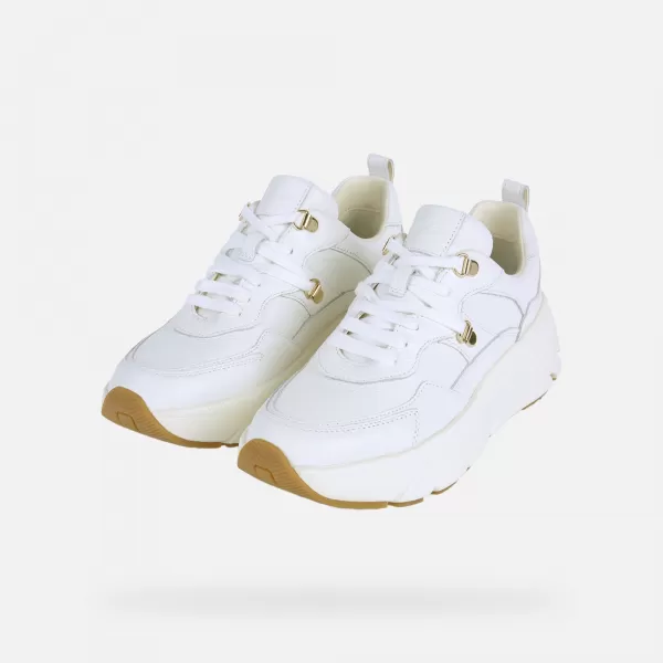  Adidași de damă GEOX IAMANTHA ALB 