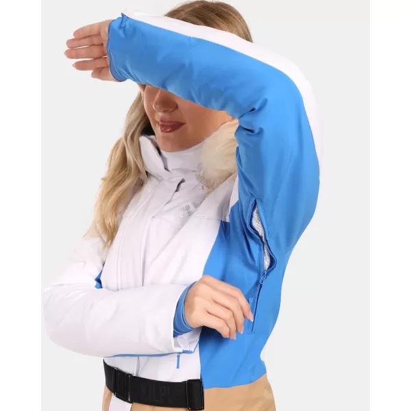  Jachetă de schi pentru femei KILPI CARRIE-W ZL0108KI ALB 