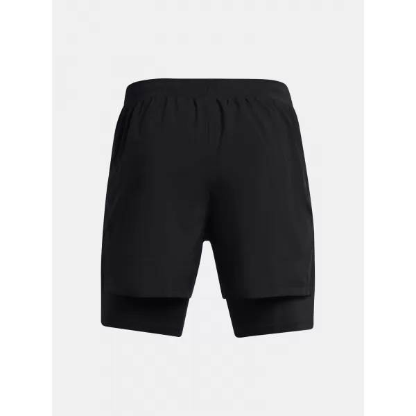  Pantaloni scurți pentru bărbați UNDER ARMOUR UA LAUNCH 5'' 2-IN-1 SHORTS 1382640-001 NEGRU 