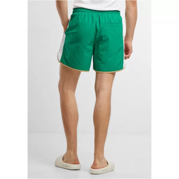  Pantaloni scurți de înot pentru bărbați URBAN CLASSICS TB7348 VERDE BROASCA 