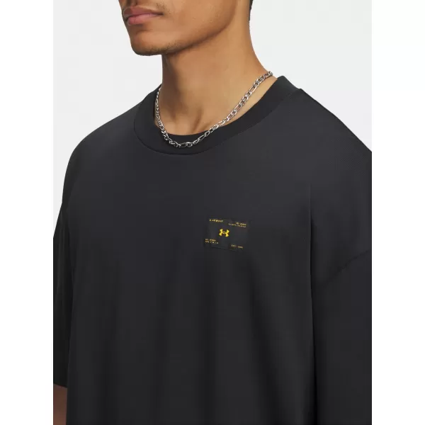  Tricou pentru bărbați UNDER ARMOUR UA HWT WOVEN LABEL SS 6005668-001 NEGRU 