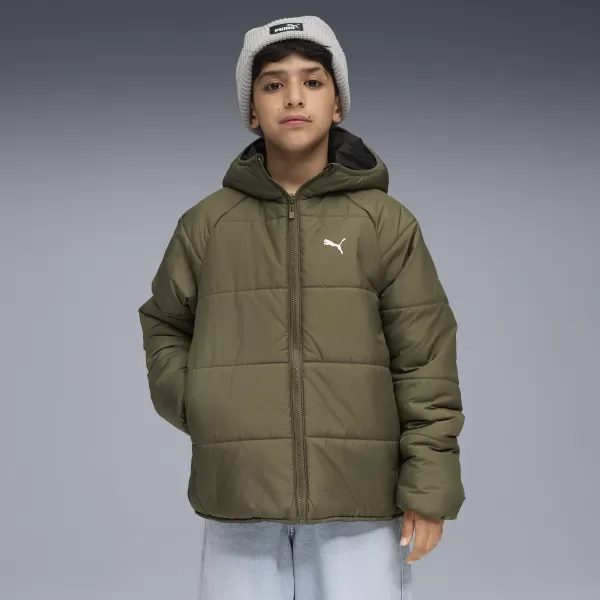  Sacou PUMA REVERSIBLE PUFFER JACKET 68840781 LOBEN GREEN 
