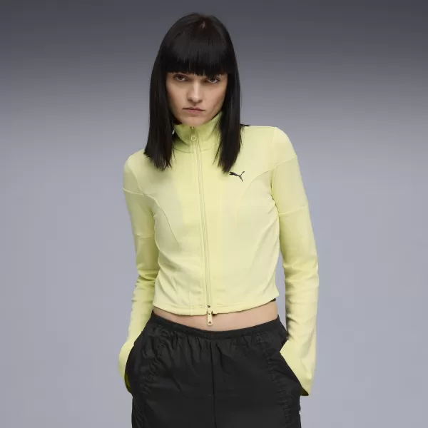  Geaca de dama PUMA DARE TO SLIM CROPPED TRACK JACKET 63214635 LUNA DE AUR 