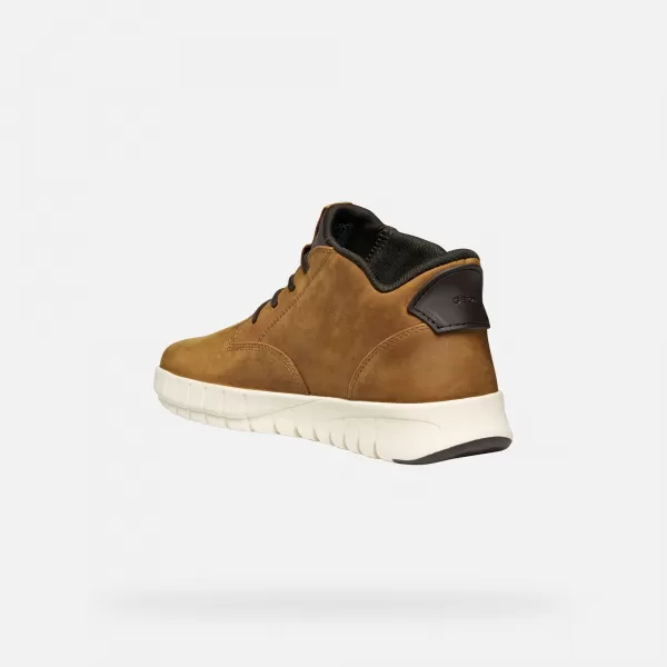  Pantofi pentru bărbați GEOX FLEXTRIDE PLUS G011460 MARO DESCHIS 