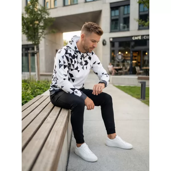  Hanorac funcțional premium pentru bărbați ALTISPORT VOJ/ALM108MI01 ALB 