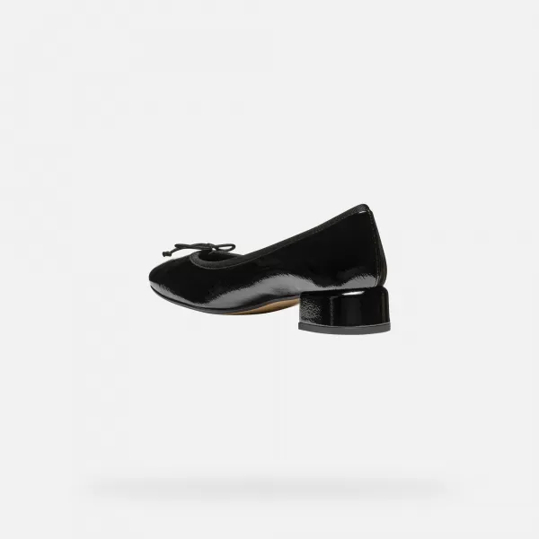  Pantofi de dama cu toc GEOX FLORETIA NEGRU 