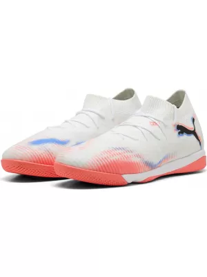 Cizme PUMA FUTURE 8 MATCH IT 10859801 WHITE/ ALB/PUMA NEGRU/ROȘU STRĂLUCITOR