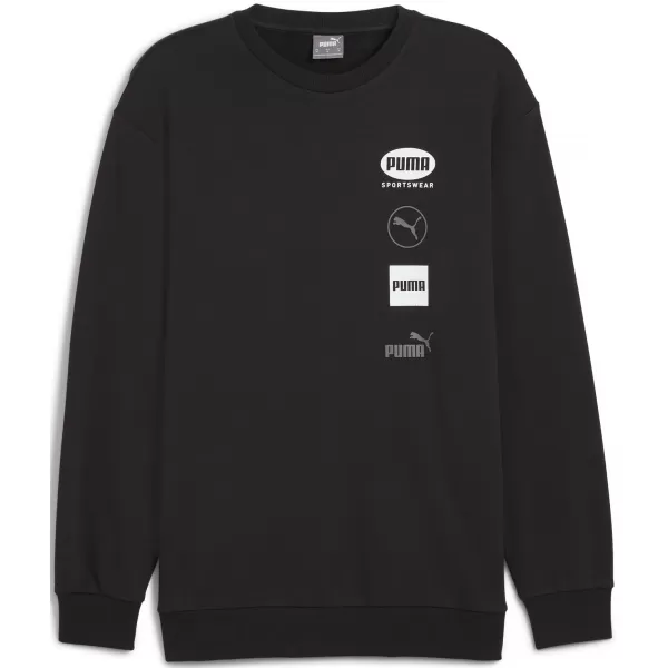  Panoul pentru bărbați PUMA POWER GRAPHIC CREW 68275101 PUMA NEGRU 