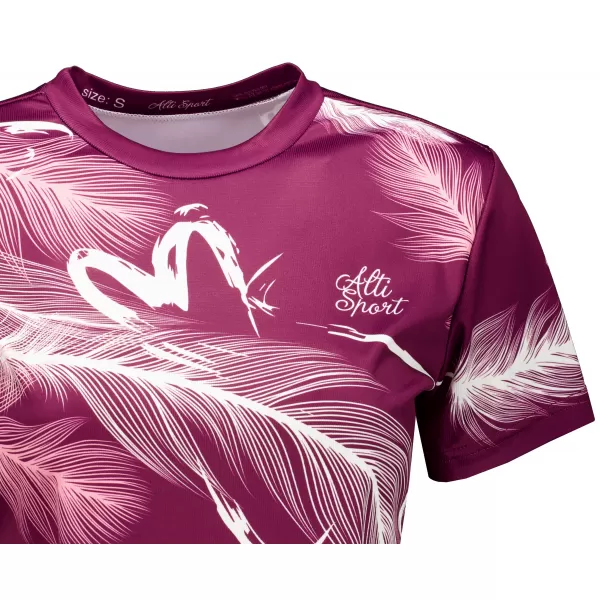  Crop top de damă premium ALTISPORT VOJ/ALW001TR07 FUCSIE 
