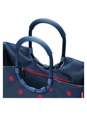 Geantă de mână REISENTHEL LOOPSHOPPER L FRAME PUNCTE MIXTE ROȘII