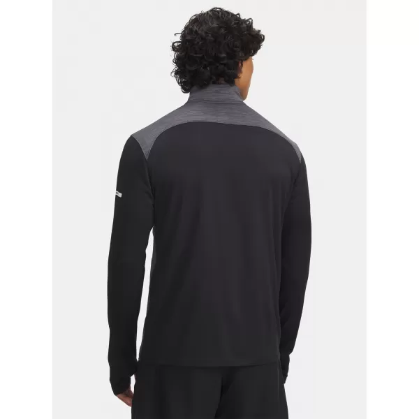  Tricou pentru bărbați UNDER ARMOUR UA TECH UTILITY 1/4 ZIP 6004963-001 NEGRU 