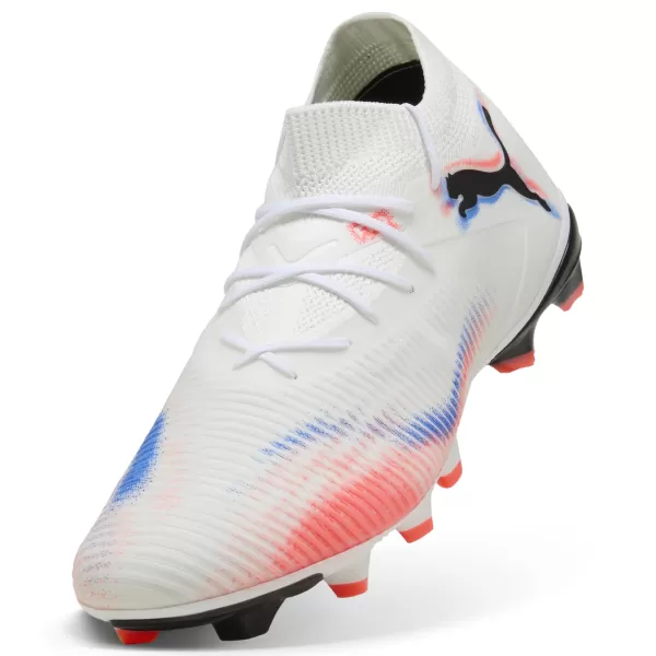  Pantofi pentru bărbați PUMA FUTURE 8 MATCH FG/AG 10859301 WHITE/ ALB/PUMA NEGRU/ROȘU STRĂLUCITOR 