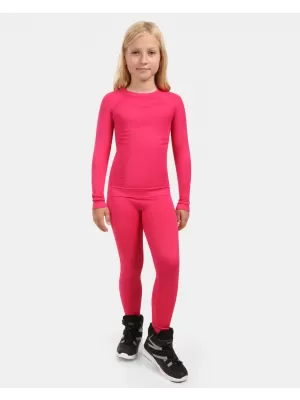 Pantaloni termici pentru fete KILPI OLINE-JG ZJ0505KI ROZ