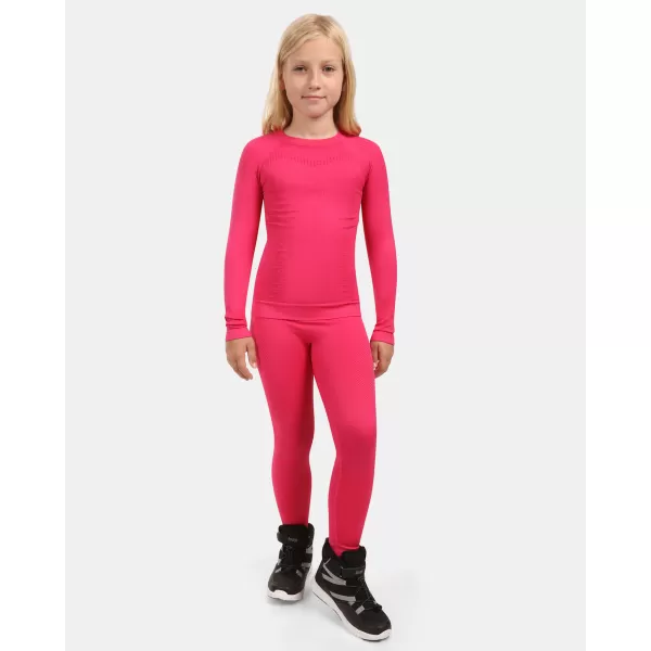  Pantaloni termici pentru fete KILPI OLINE-JG ZJ0505KI ROZ 