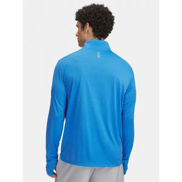  Tricou pentru bărbați UNDER ARMOUR UA LAUNCH 1/4 ZIP 6005542-402 ALBASTRU 