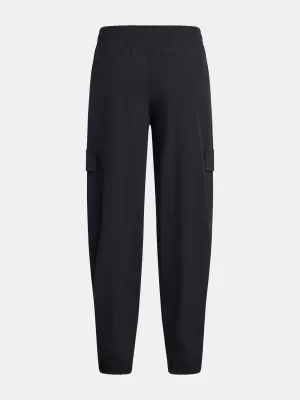 Pantaloni sport pentru fete UNDER ARMOUR UA RIVAL WOVEN CARGO PANTS 1386527-001 NEGRU