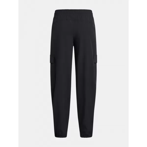  Pantaloni sport pentru fete UNDER ARMOUR UA RIVAL WOVEN CARGO PANTS 1386527-001 NEGRU 