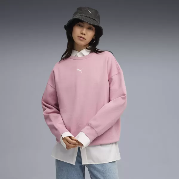  Hanorac de dama PUMA ESS OVERSIZED CREW FL 68540065 ROZ ECHILIBRAT 