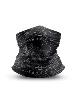 Cravată PENTAGON SKIRON TOPOGRAPHIC MAP K14013 NEGRU