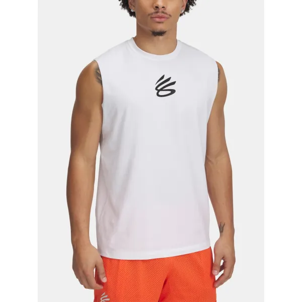  Maiou bărbătesc UNDER ARMOUR CURRY SLVS TEE 1390352-100 ALB 