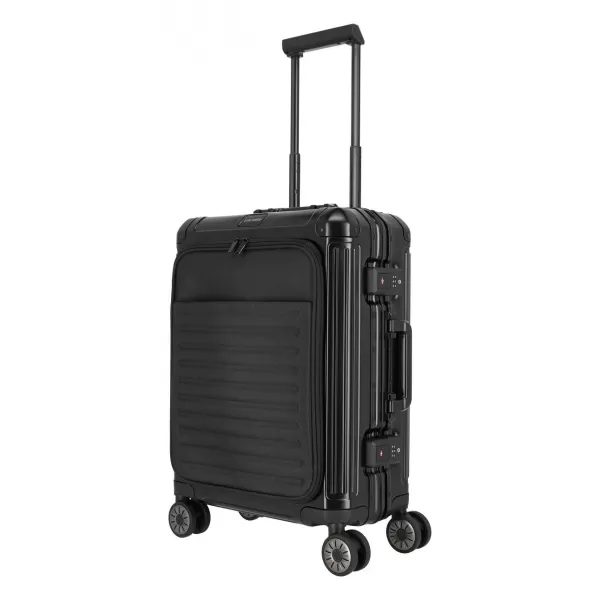  Valiză TRAVELITE NEXT 4W S FRONT POCKET NEGRU 