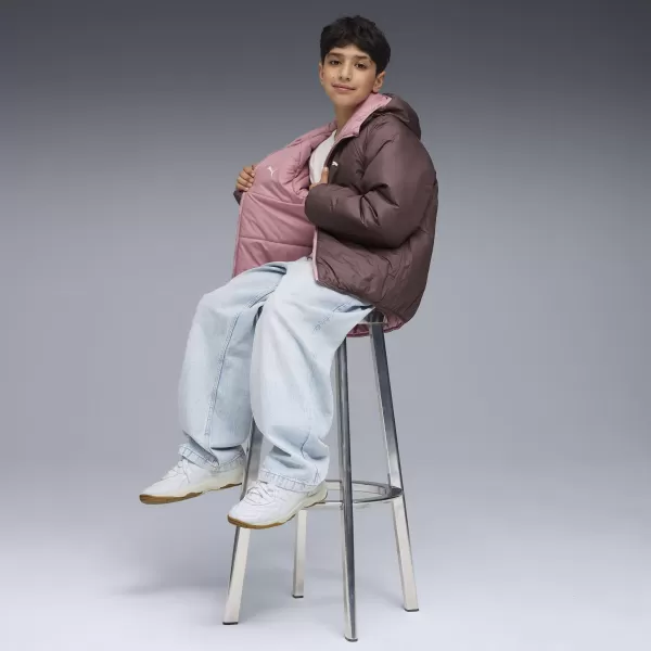  Sacou PUMA REVERSIBLE PUFFER JACKET 68840765 ROZ POSED 