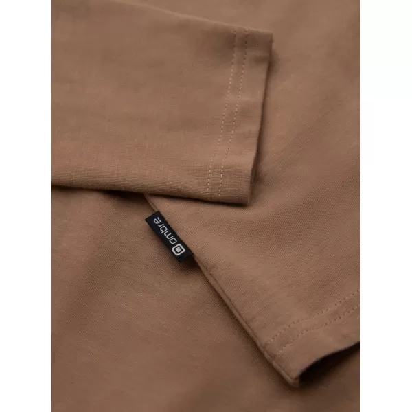 Cămaşă OMBRE OM-LSPT-0131 MARO DESCHIS 