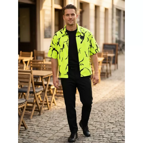  Cămașă premium pentru bărbați ALTISPORT VOJ/ALM052KOS01 VERDE NEON 