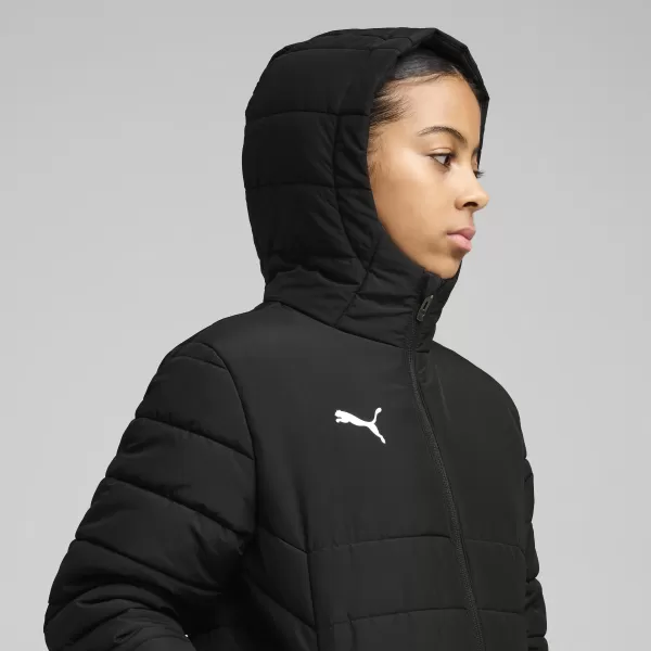  Sacou PUMA TEAMADDITIONS HOODED PADDED JACKET JR 65973803 PUMA BLACK/PUMA SILVER 